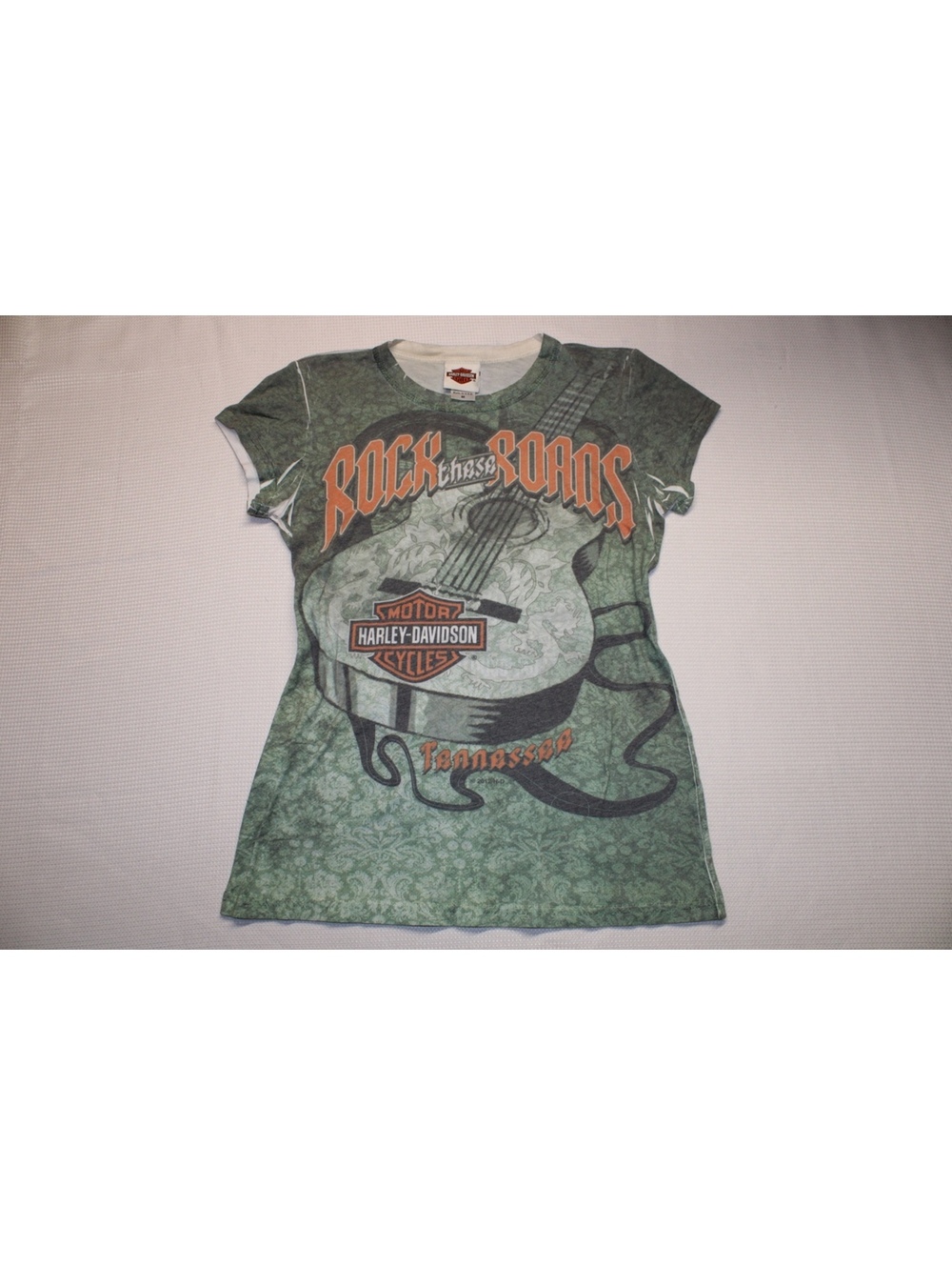 Harley Davidson Women’s Guitar Graphic Tee Smoky Mountains, Maryland TN